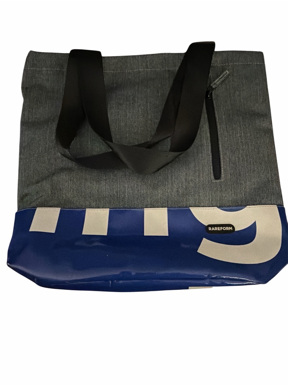 Rareform Gray and Blue Recycled Tote Bag